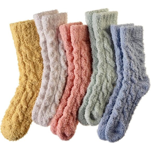 ❤️Women Fuzzy Socks Soft Warm Fluffy Sleep Thermal Plush Casual Cozy Home Socks - Picture 1 of 6